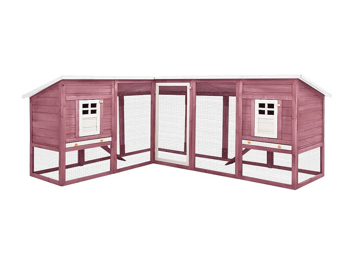 Contenitori da esterno con binario Moka e legno di Abete bianco