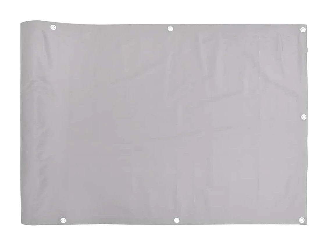 Grauer Balkonsichtschutz 800x90 cm PVC