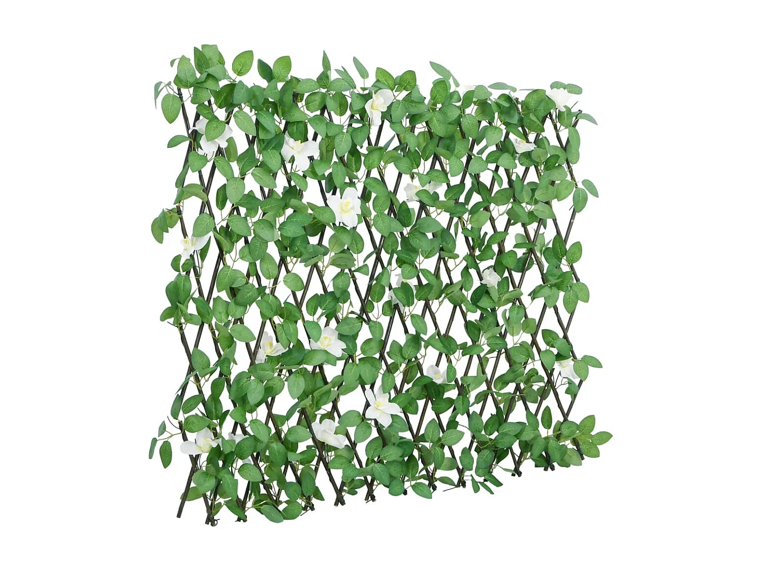 Traliccio di edera artificiale espandibile verde 186x30cm