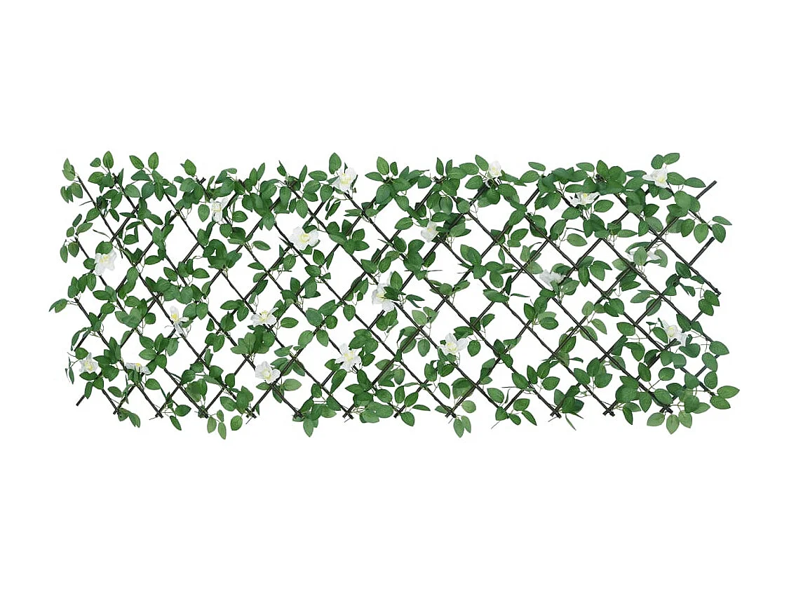 Traliccio di edera artificiale espandibile verde 186x30cm