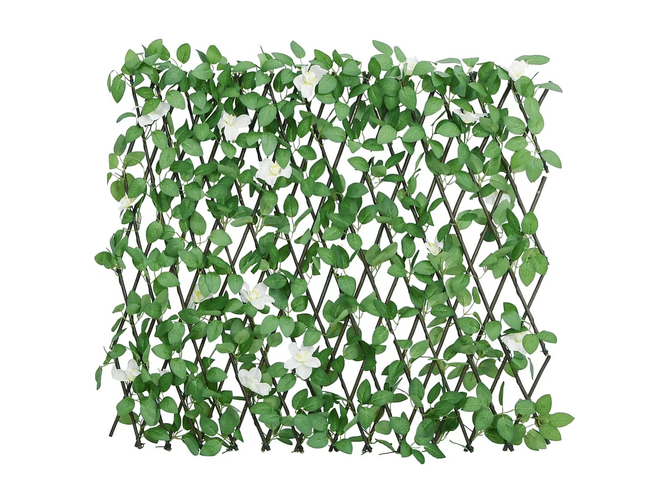 Treillis de lierre artificiel extensible vert 186x30 cm