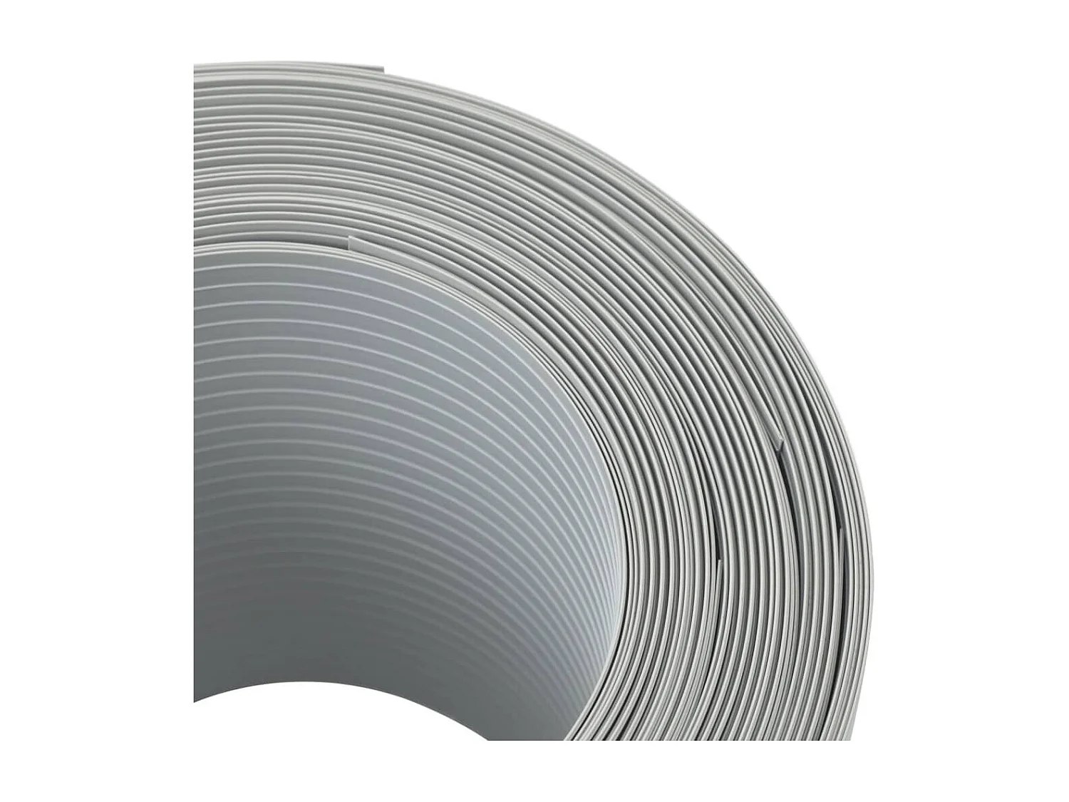 Brises-vues de jardin 10 pcs gris clair 252,5x19 cm PVC