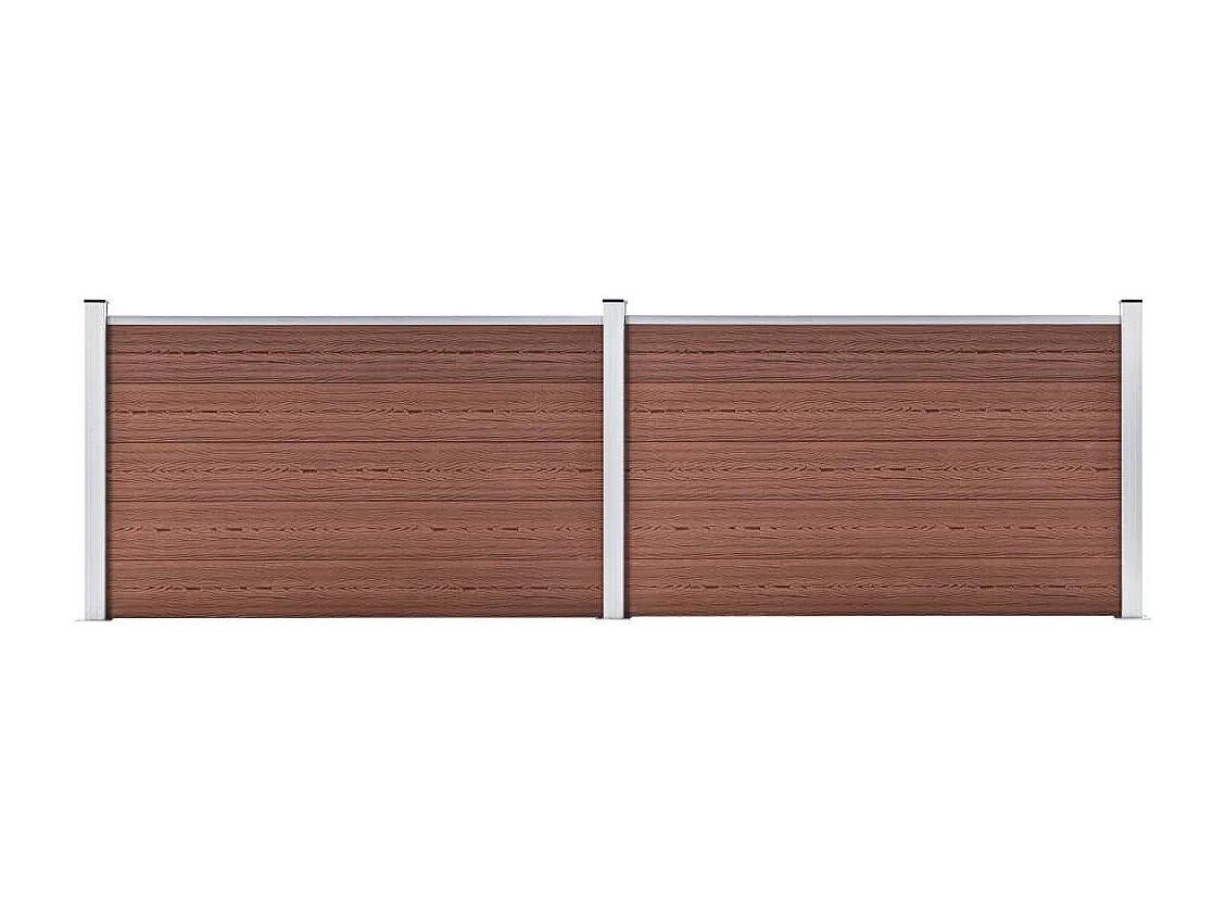 WPC Gartenzaun 353x106 cm braun