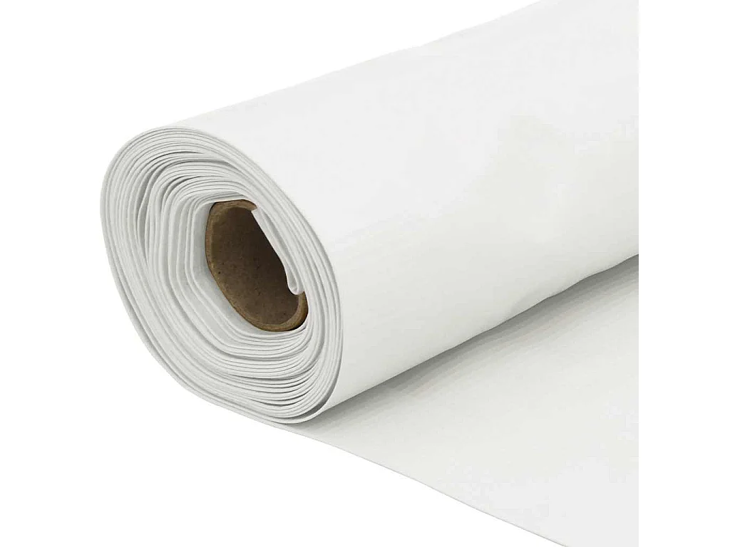 weißer Balkonsichtschutz 800x75 cm PVC