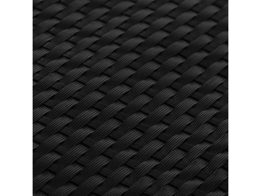 Paravento nero per balcone 400x80 cm in resina intrecciata