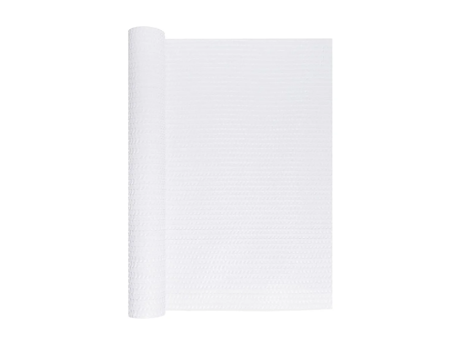 Weißer Balkonschirm 300x100 cm aus gewebtem Harz