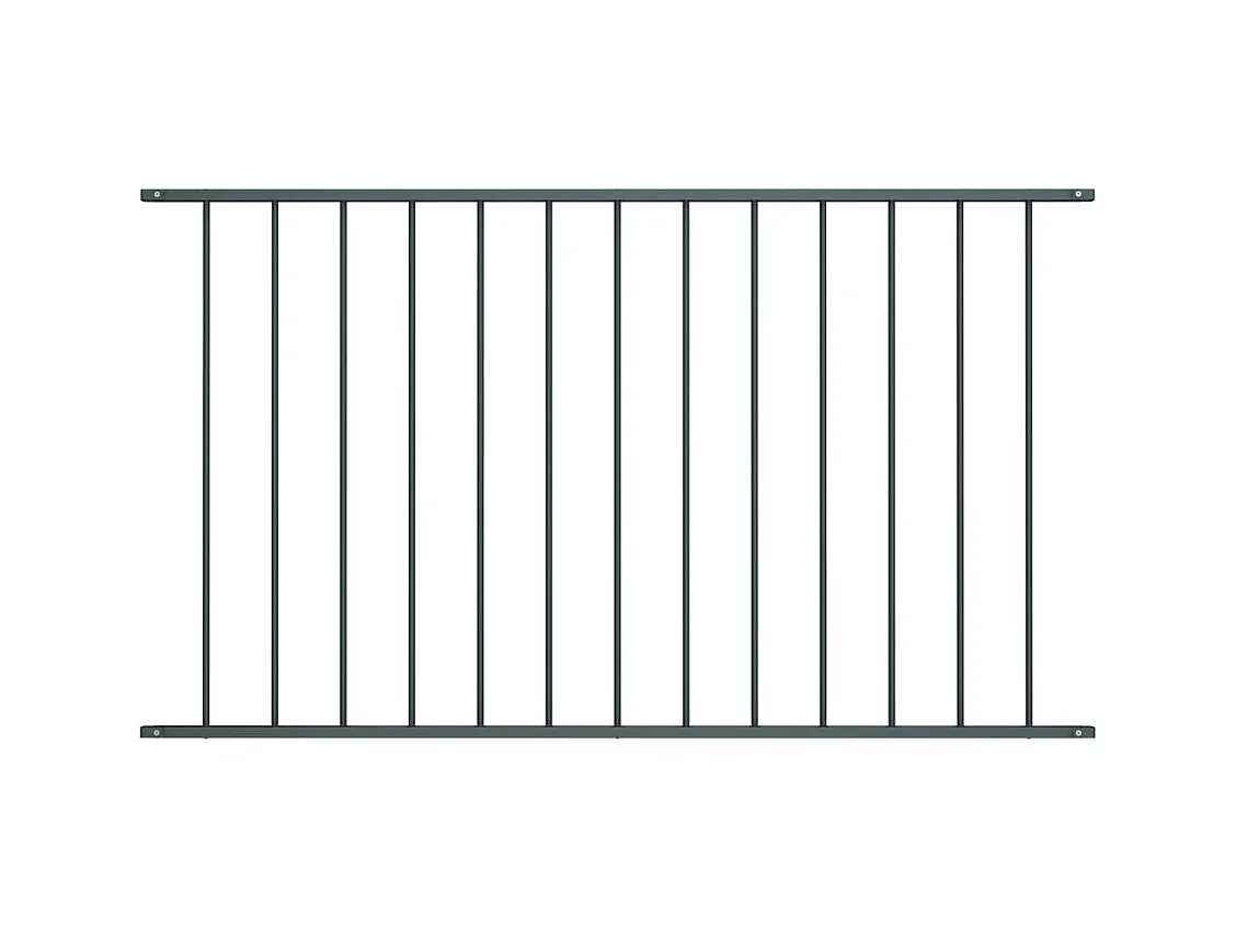Panneau de cl?ture Acier enduit de poudre 1,7x1 m Anthracite