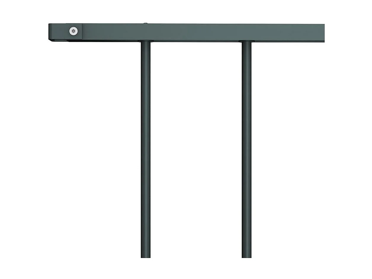 Panneau de cl?ture Acier enduit de poudre 1,7x1 m Anthracite