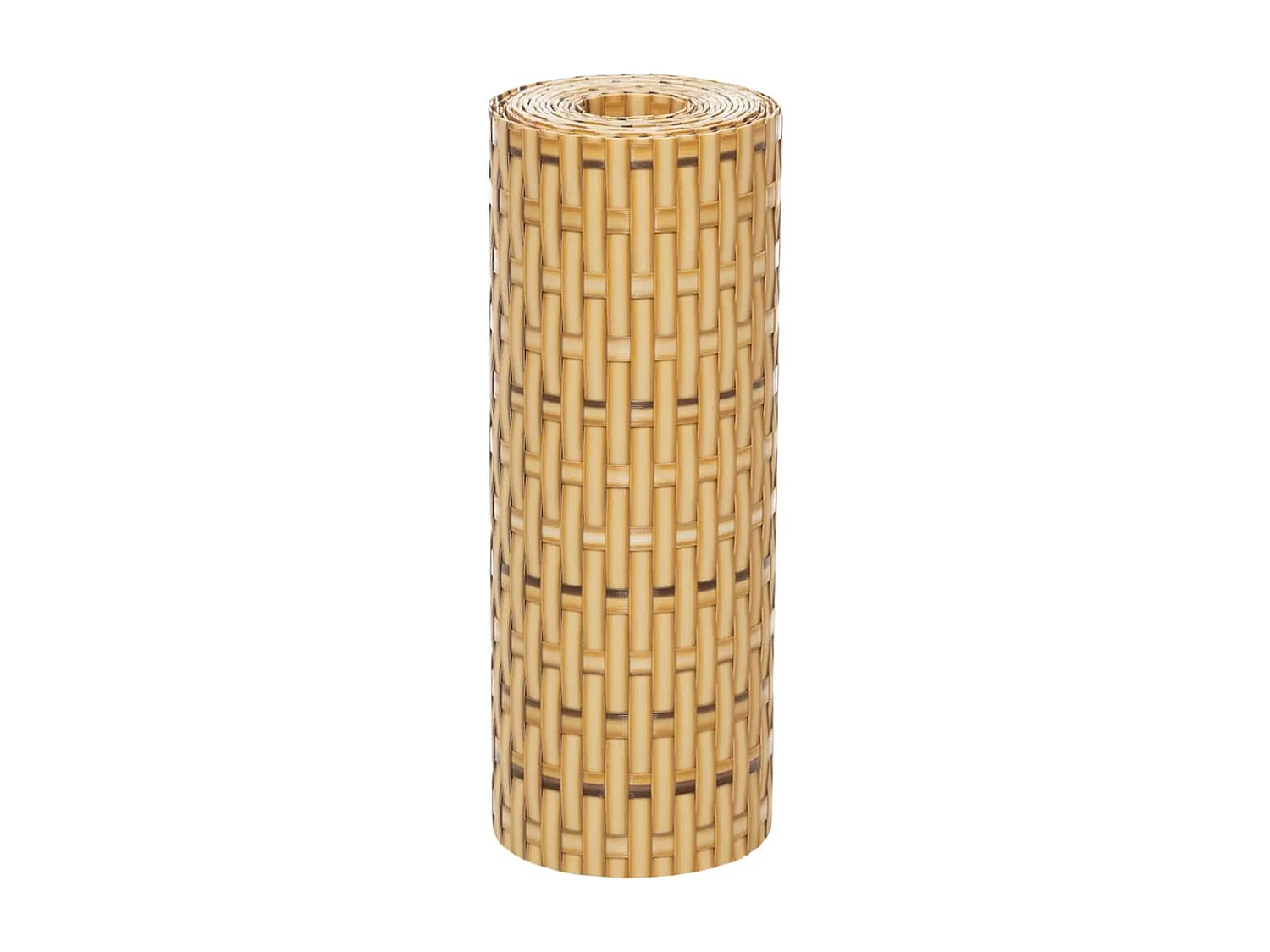 Balkonblenden 5 Stk. Hellbraun 255x19 cm Kunstharzgeflecht