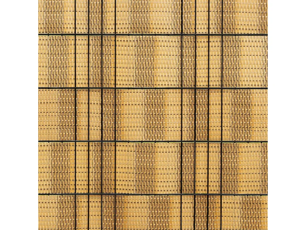 Balkonblenden 5 Stk. Hellbraun 255x19 cm Kunstharzgeflecht