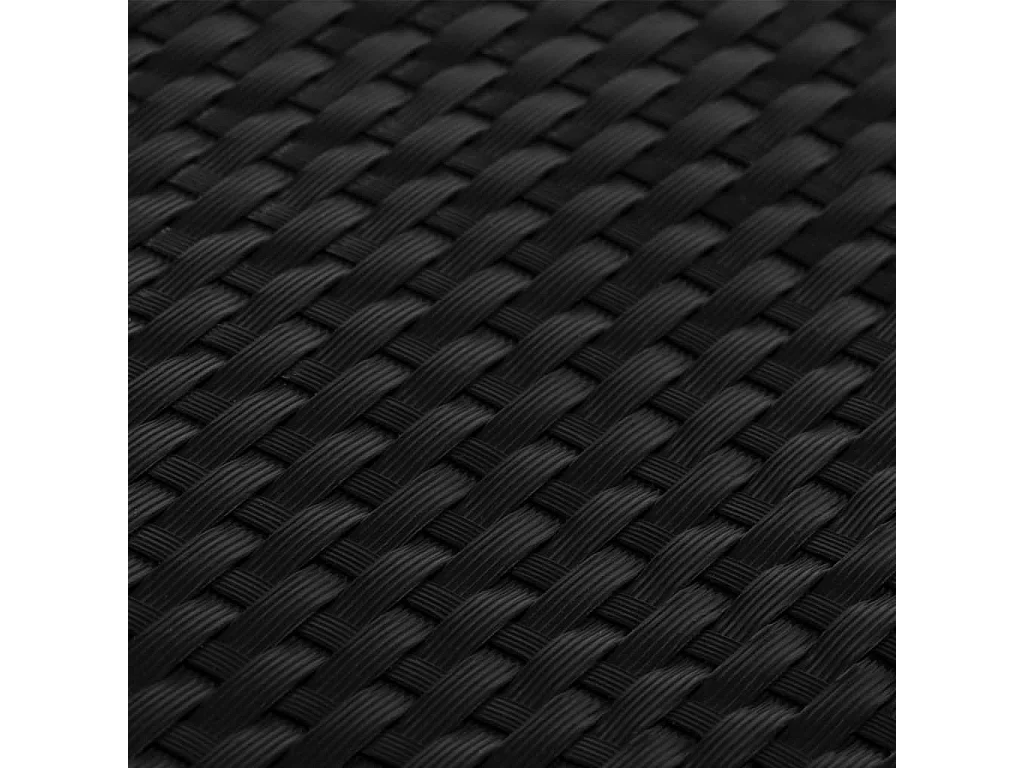 Paravento nero per balcone 500x90 cm in resina intrecciata