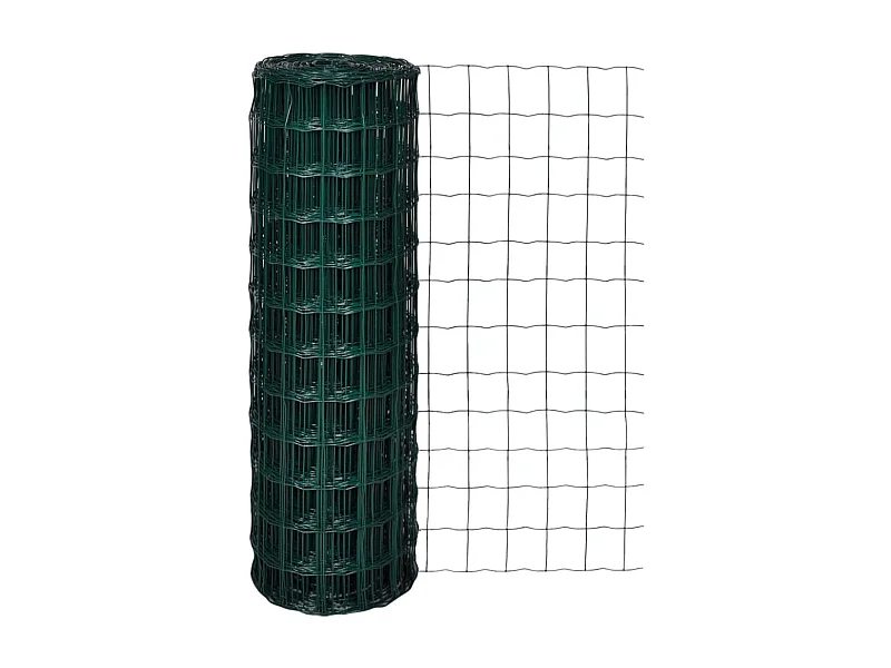 Valla de acero europea 10 x 1,2 m verde