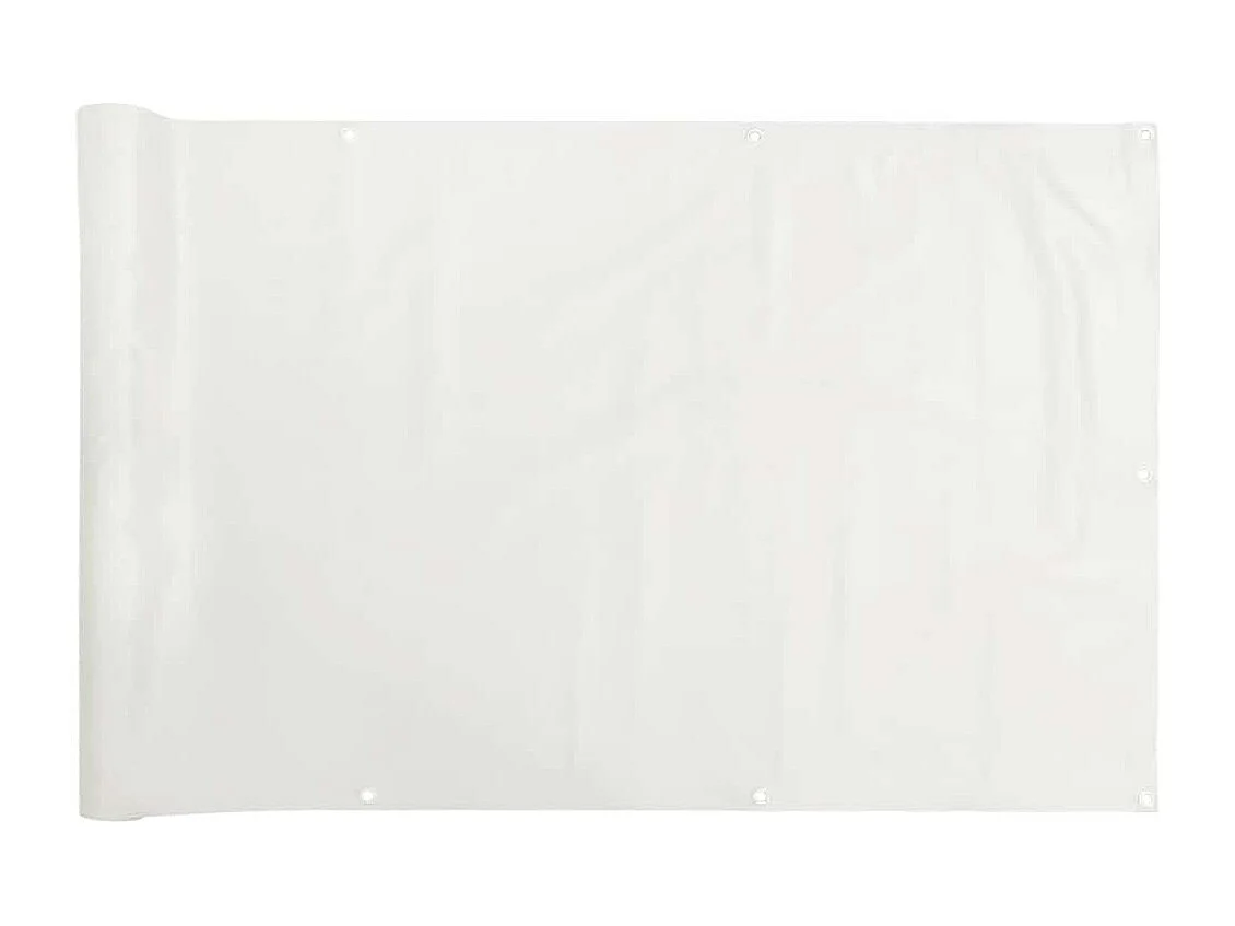 tela de privacidade de varanda branca 300x75 cm PVC