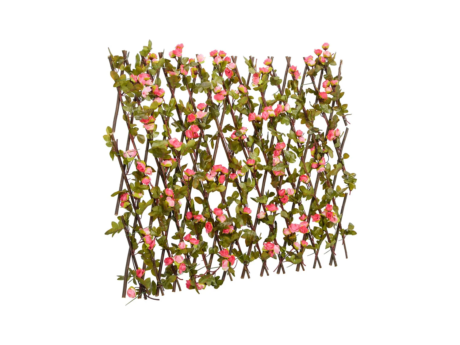 ?Treillis de lierre artificiel extensible rose foncé 180x60 cm