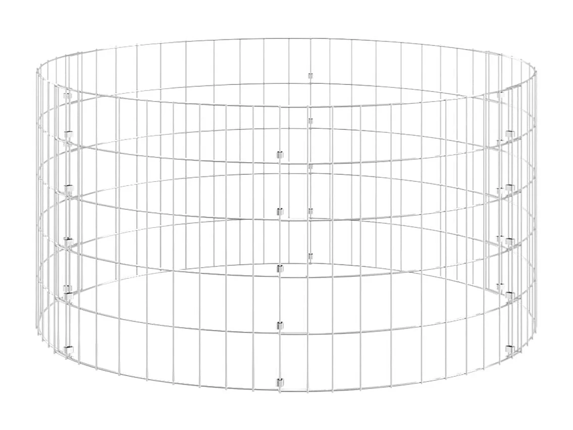 Ronde gabionpaal Gegalvaniseerd staal ?100x50 cm