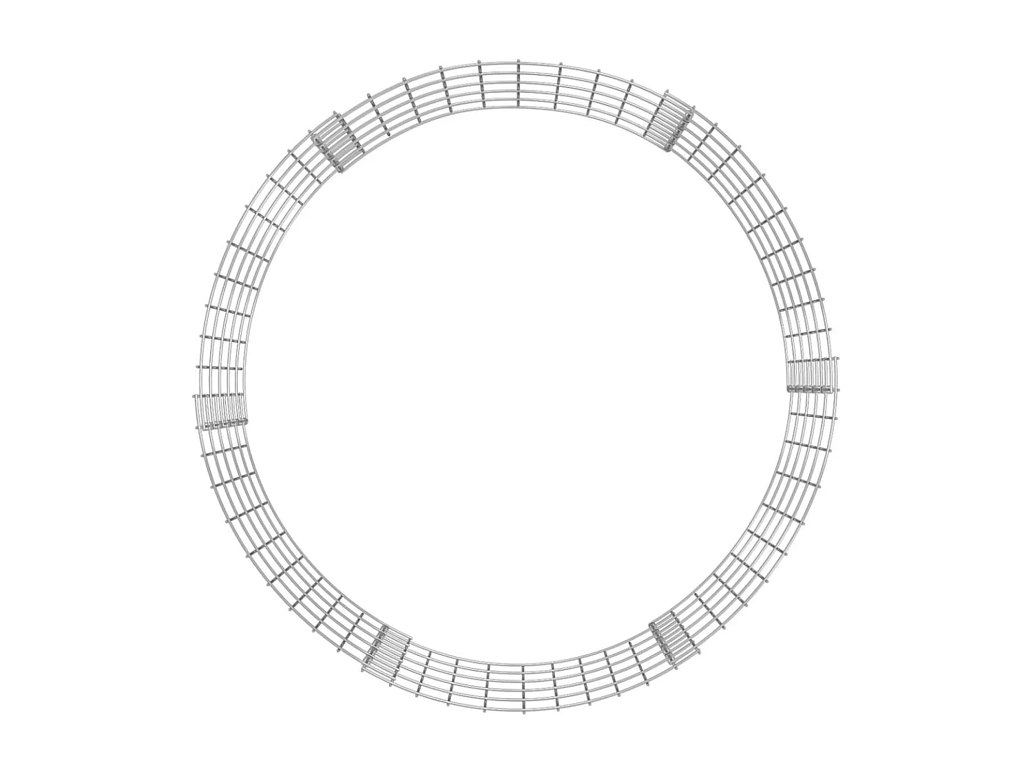 Ronde gabionpaal Gegalvaniseerd staal ?100x50 cm