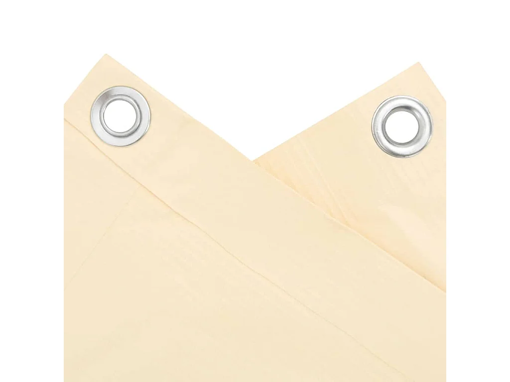 écran d'intimité de balcon crème 1000x120 cm PVC