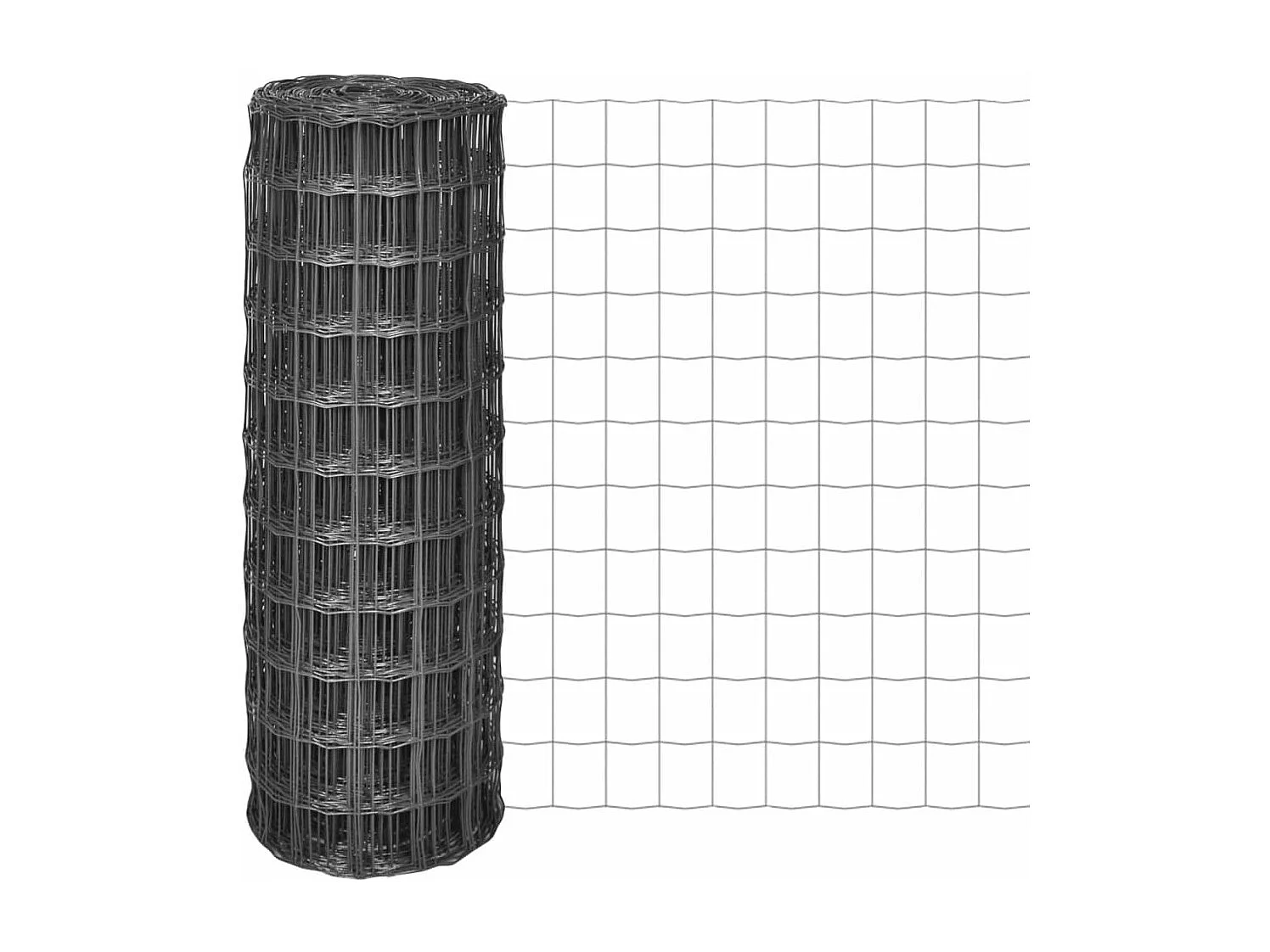 Cl?ture Euro Acier 25 x 1,2 m Gris