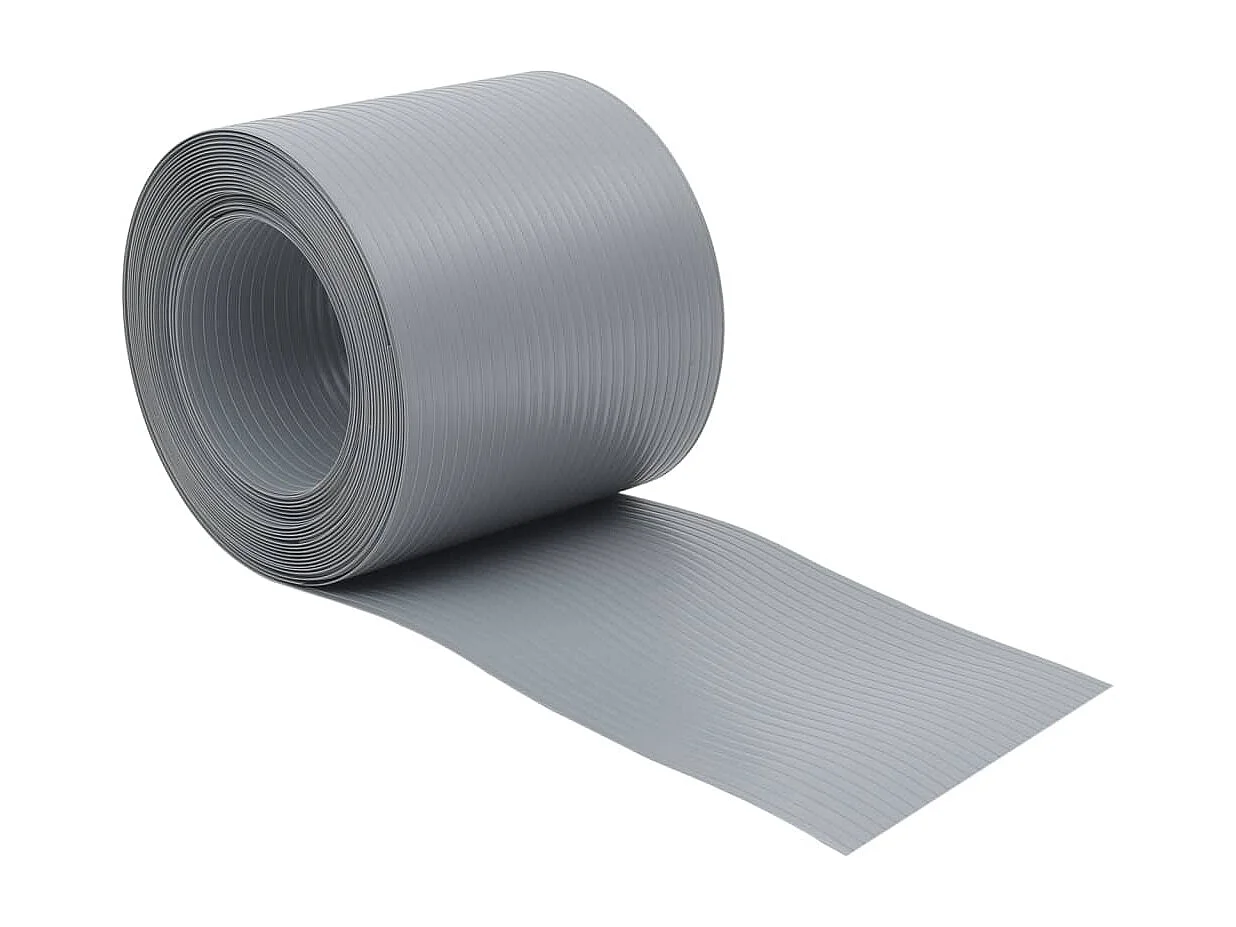 Brises-vues de jardin 10 pcs gris 252,5x19 cm PVC