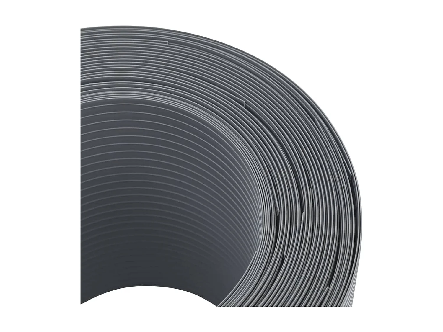 Brises-vues de jardin 10 pcs gris 252,5x19 cm PVC