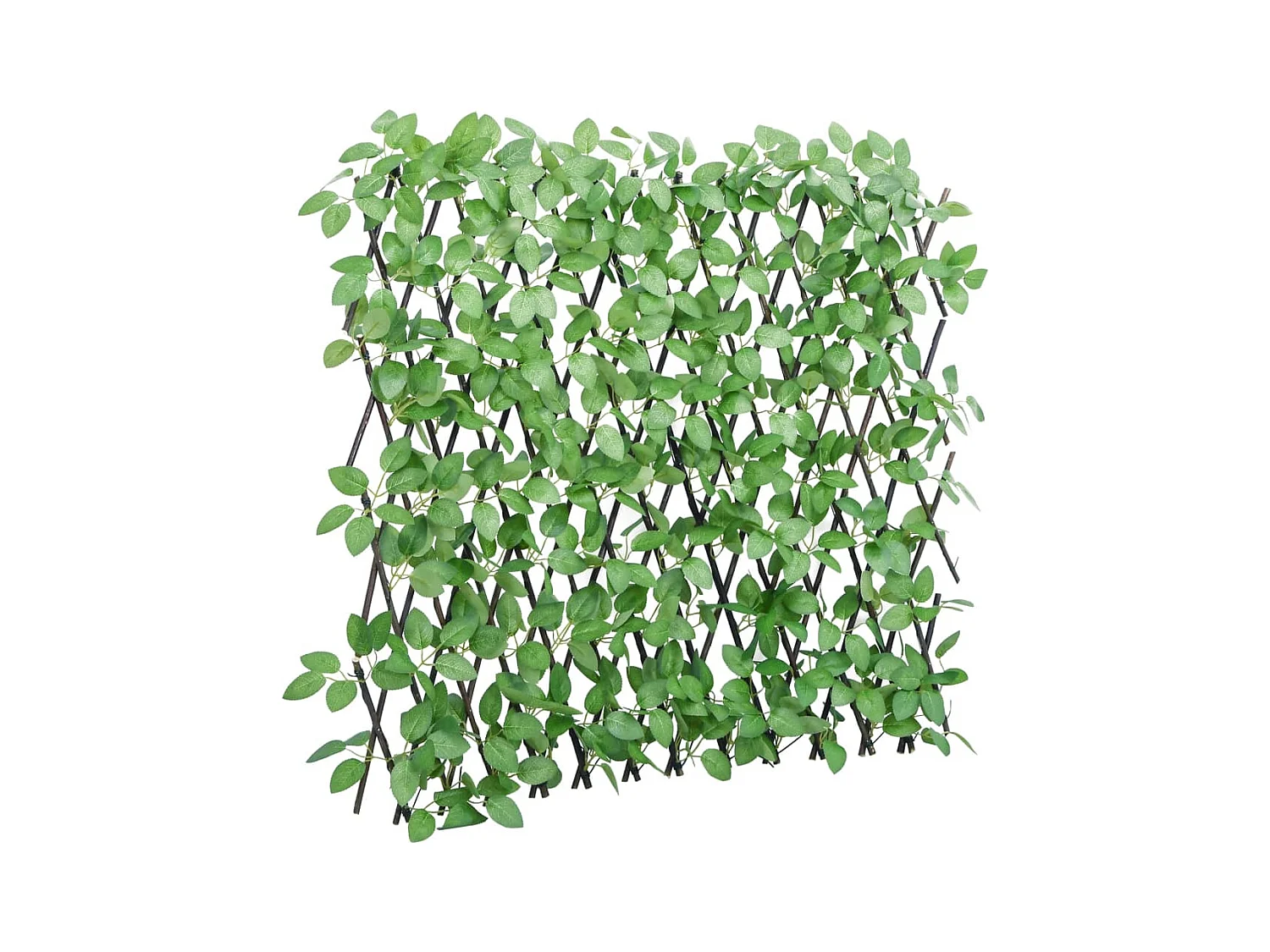 ?Enrejado de hiedra artificial extensible verde 180x65 cm
