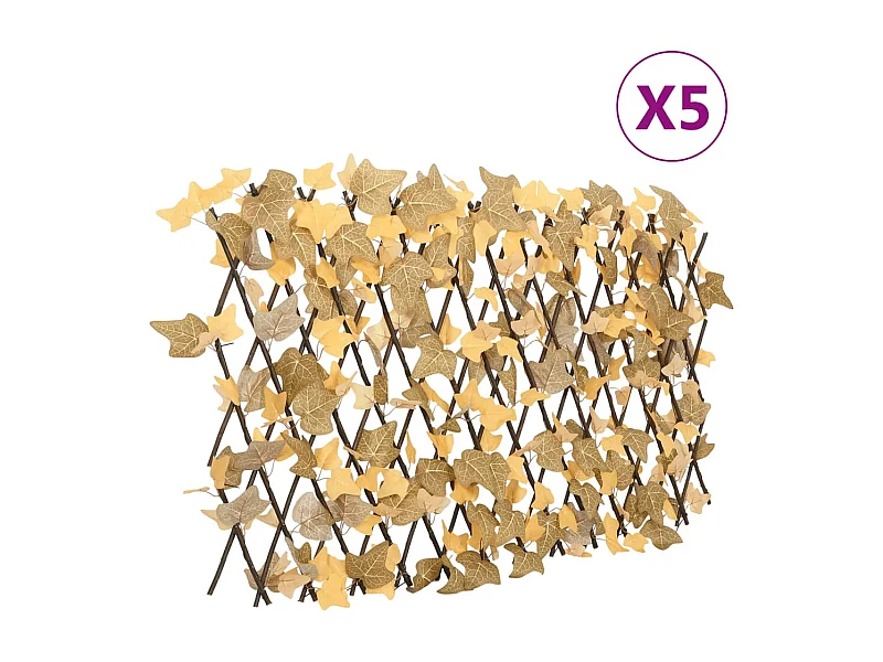 ?Treillis de feuille d'érable artificiel extensible 5 pcs