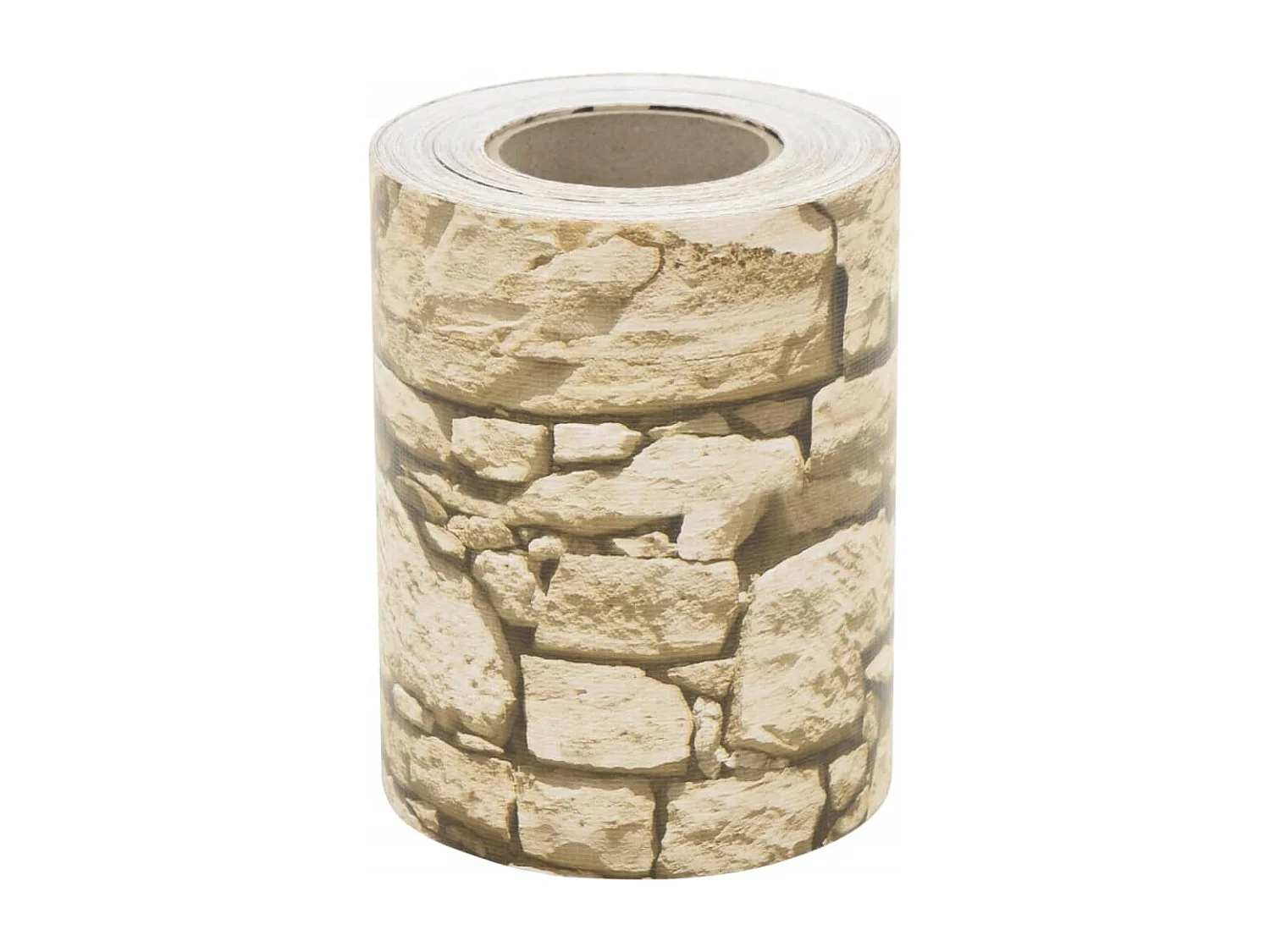 écrans d'intimités de jardin 2 pcs aspect pierre grossière PVC