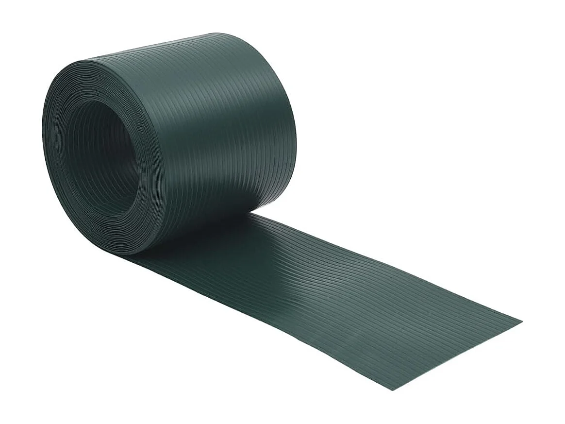 Telas de privacidade para jardim 10 unidades verde 252,5x19 cm PVC