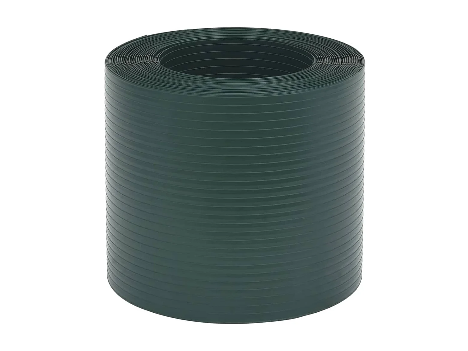 Telas de privacidade para jardim 10 unidades verde 252,5x19 cm PVC