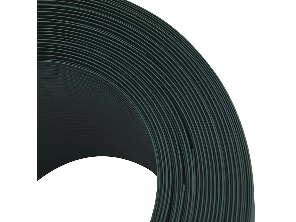 Telas de privacidade para jardim 10 unidades verde 252,5x19 cm PVC