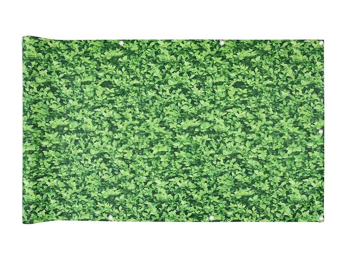 Balkonsichtschutz grün Pflanzenoptik 600x120 cm PVC
