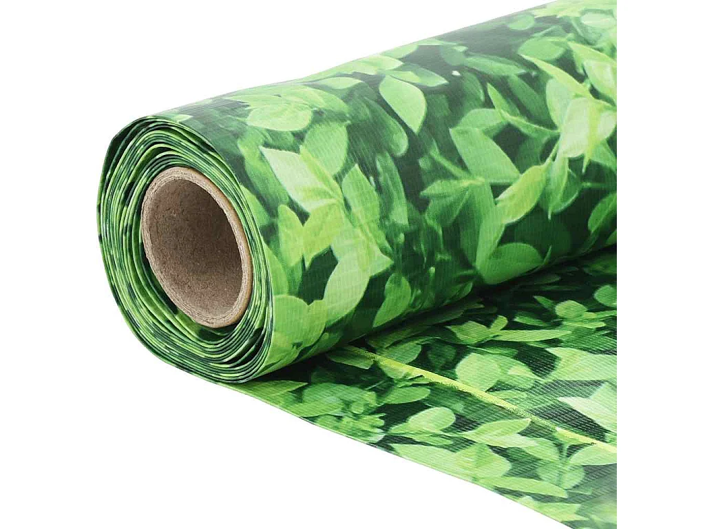Balkonsichtschutz grün Pflanzenoptik 600x120 cm PVC