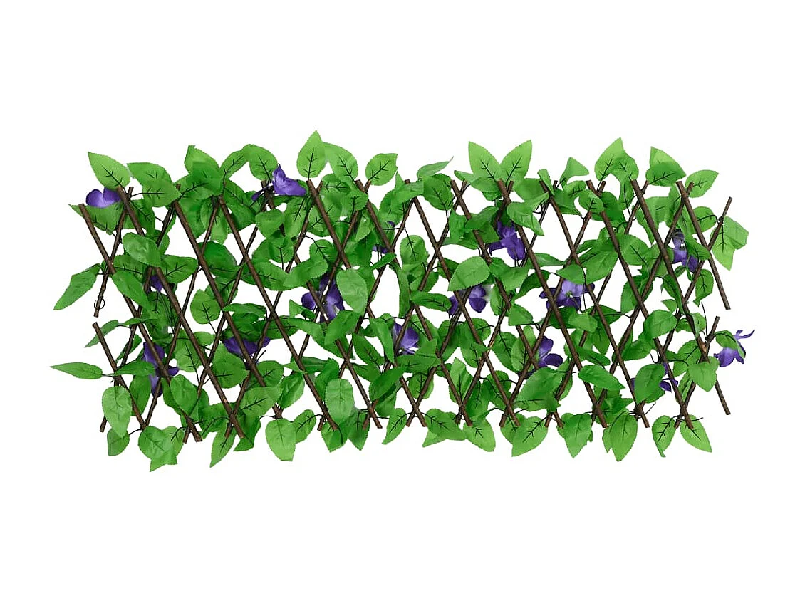 ?5 pezzi di traliccio di edera artificiale espandibile verde 180x20cm