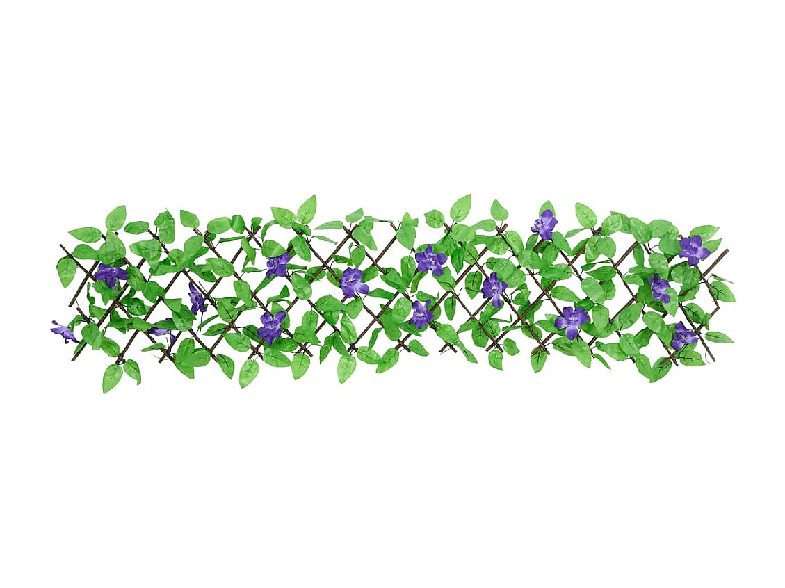 ?5 pezzi di traliccio di edera artificiale espandibile verde 180x20cm