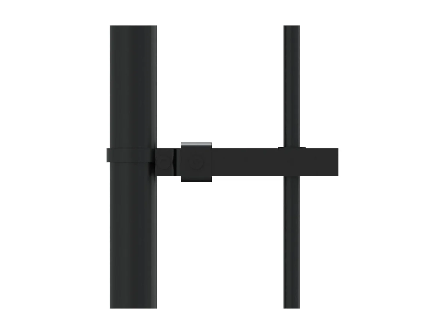 Cl?ture de jardin avec sommet de lance Noir 140 cm