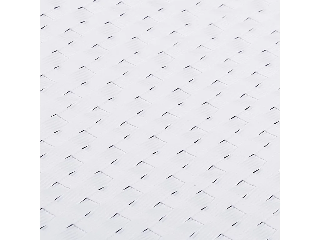 Paravent de balcon blanc 500x90 cm résine tressée