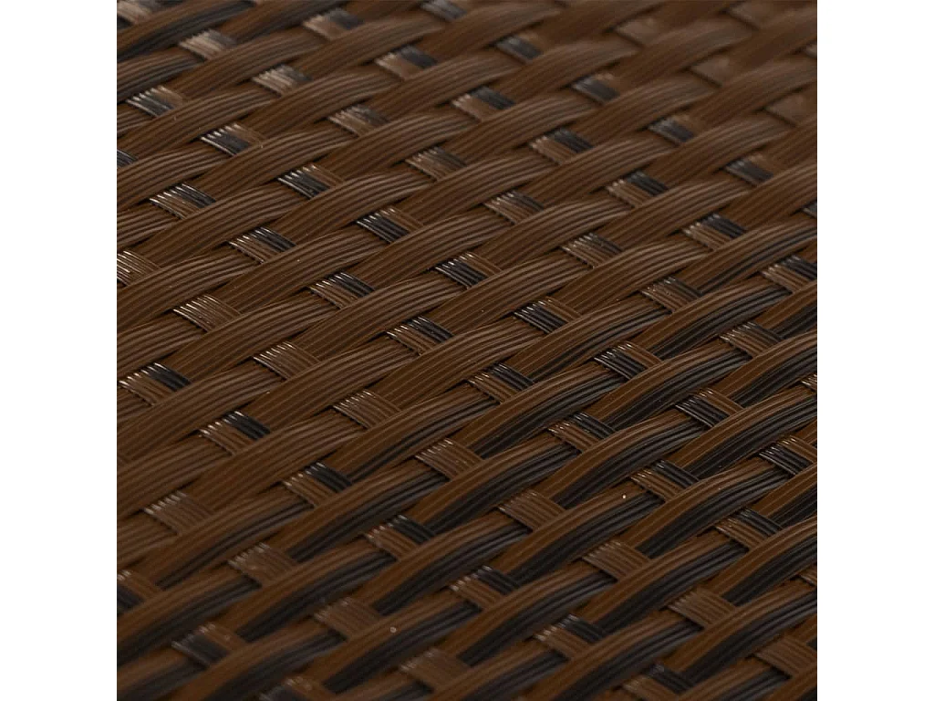 Tela de sacada marrom e preta 600x100 cm resina trançada