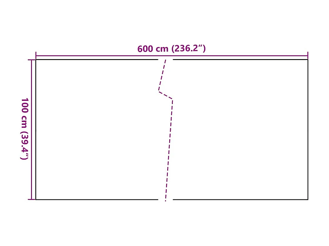 Tela de sacada marrom e preta 600x100 cm resina trançada