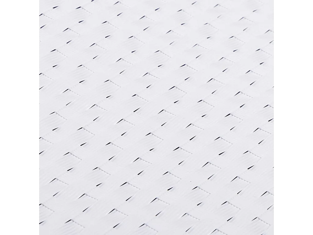 Paravento bianco da balcone 400x100 cm in resina intrecciata