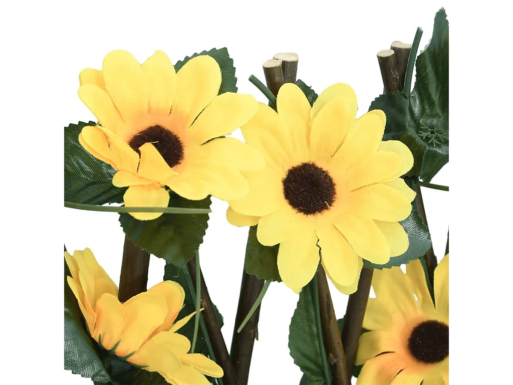 ?5 pezzi di traliccio di edera artificiale espandibile giallo 180x60cm