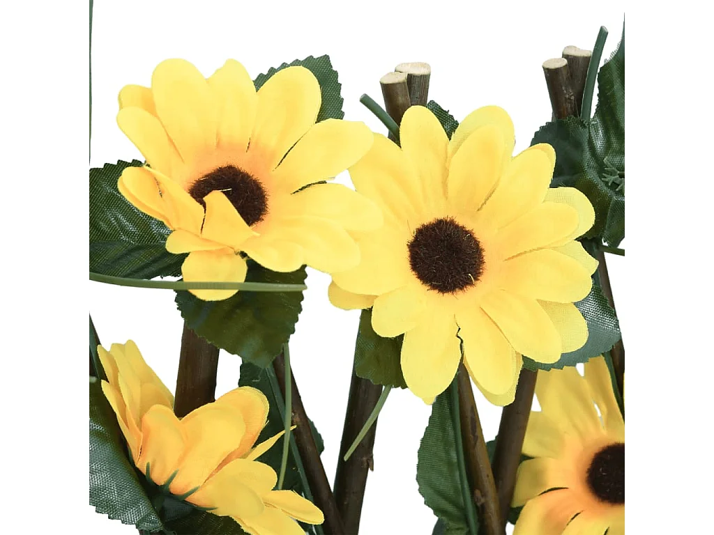 ?5pcs Treliça de hera artificial expansível amarela 180x20cm