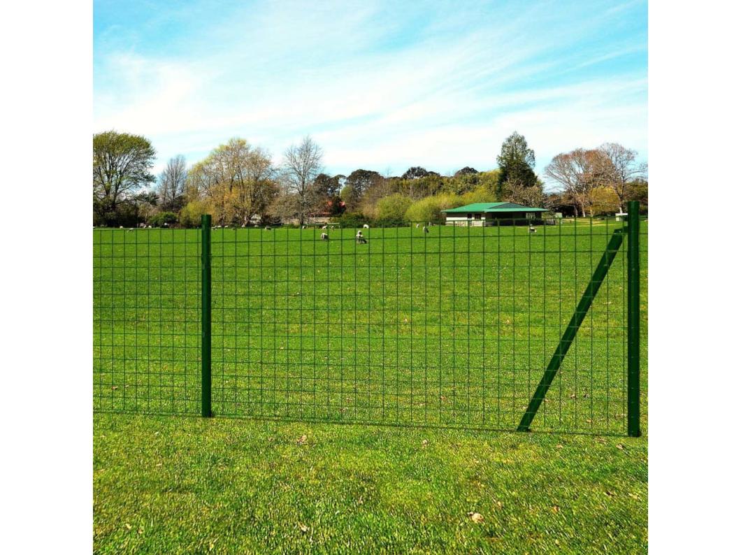 Euro Stalen Hek 25 x 1,2 m Groen