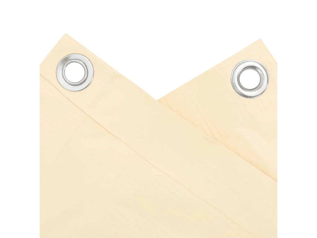 Mampara de privacidad para balcón de PVC color crema 600x120 cm