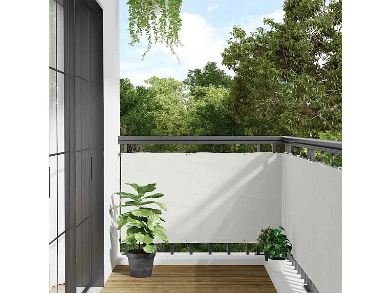 tela de privacidade de varanda branca 500x75 cm PVC