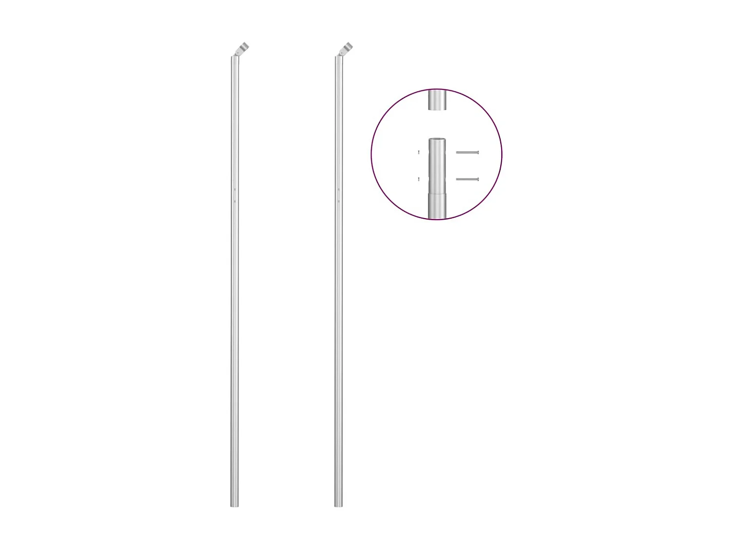 Cl?ture à mailles avec poteaux Acier galvanisé 15x1,5 m Argenté