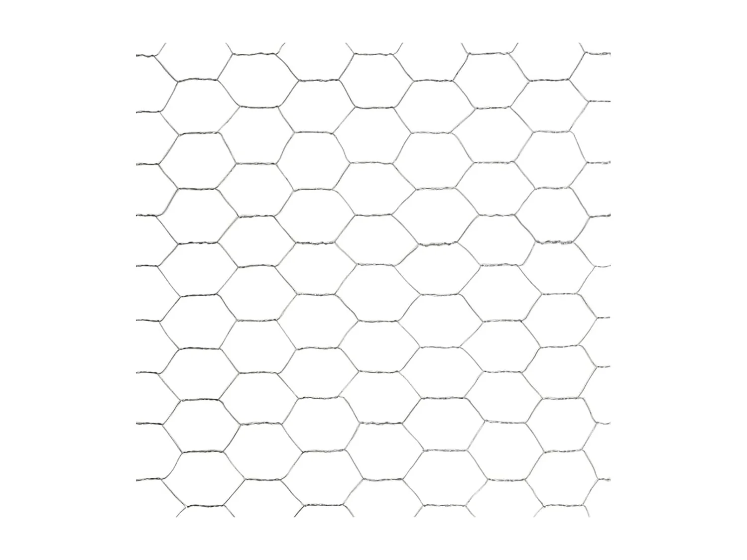 Rete per voliera Acciaio zincato 25x1,5 m Argento