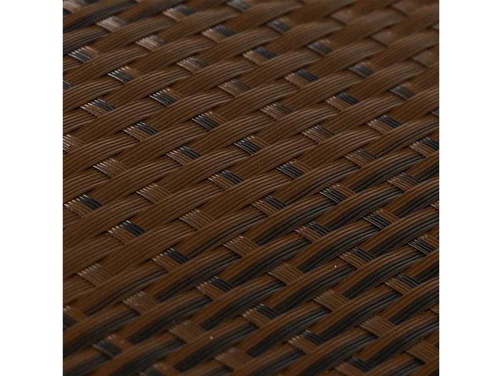 Paravent de balcon brun et noir 300x90 cm résine tressée