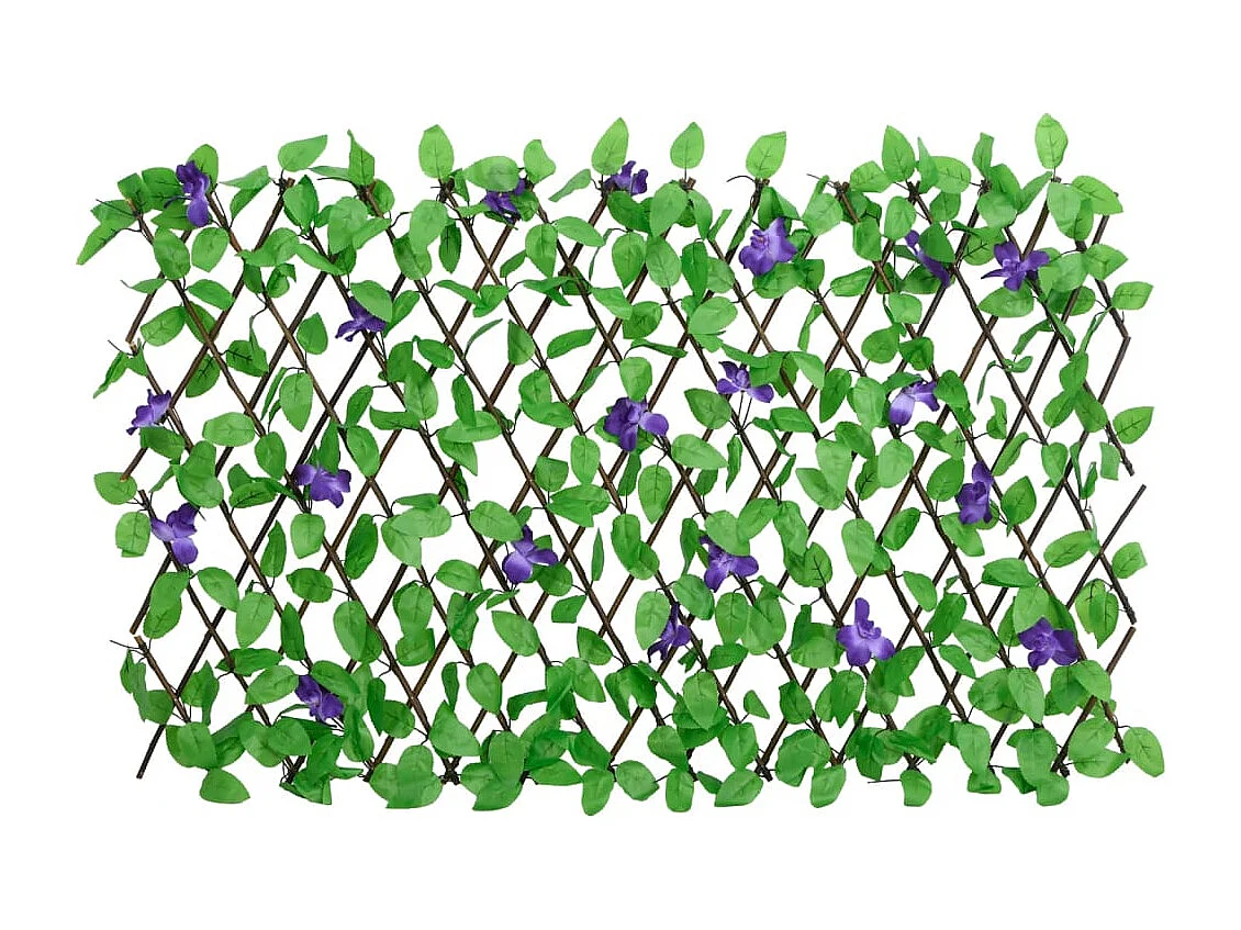 ?Traliccio di edera artificiale espandibile verde 180x70 cm