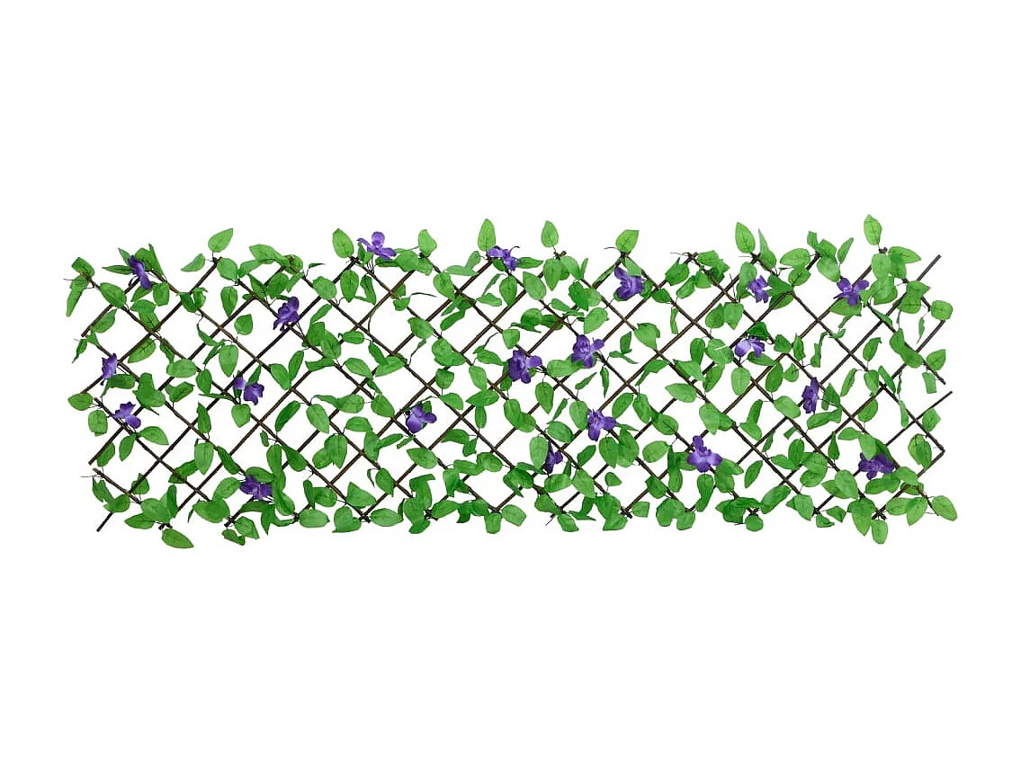 ?Traliccio di edera artificiale espandibile verde 180x70 cm
