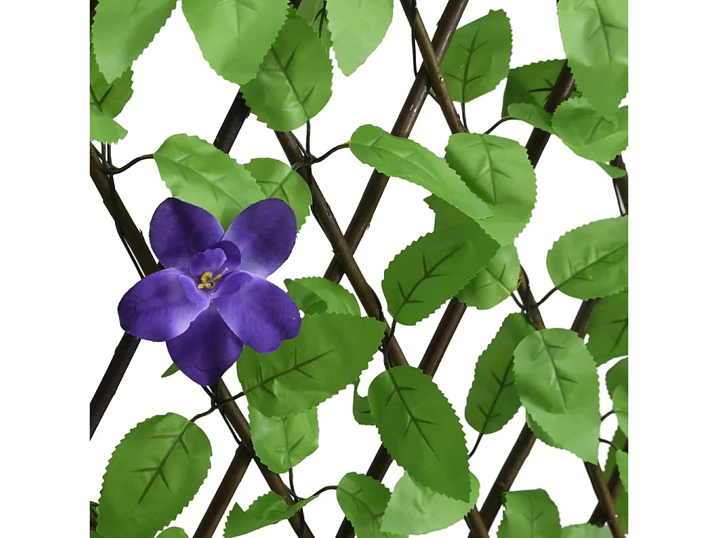 ?Treliça de hera artificial expansível verde 180x70 cm